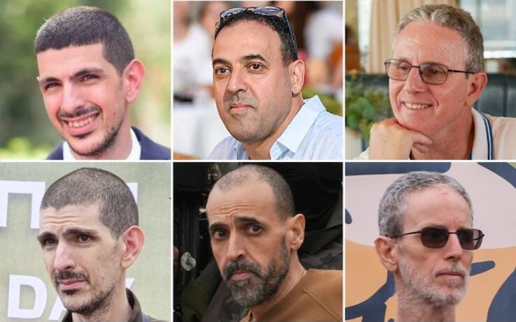 Rehenes israelíes antes y después