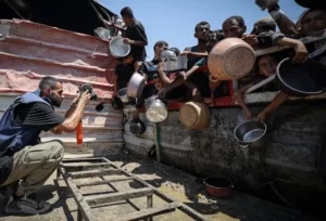 El fotógrafo de Gaza Anas Zaid Fateiha (Foto: Agencia Anadolu)